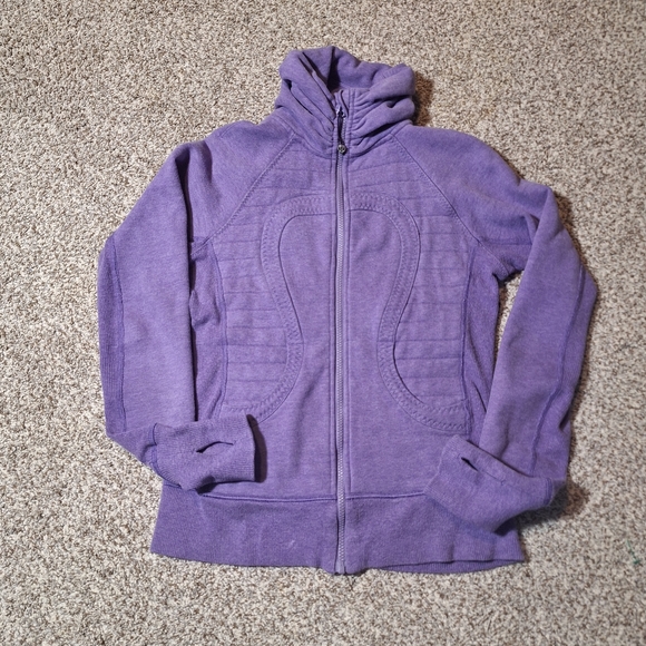 Lululemon Purple Cuddle Up Full Zip Jacket Womens Size 4 - Picture 1 of 10